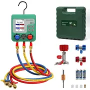 Digital HVAC Gauges Set, 92 Refrigerants, Digital Manifold Gauge Set, Pressure a