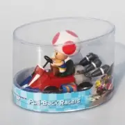 Super Mario Bros Toad Pull Back Racers Anime Toy Figure Kart