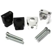 Motorcycle Bike 7/8inch 22mm Aluminium Handlebar Mount Mounting Risers Clamp 1090 CHROME