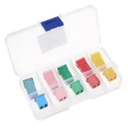 Automotive Mini Cartridge Fuses Set 32V 20A 30A 40A 50A 60A M Case Box 10pcs