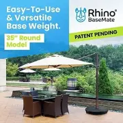 Patio Umbrella Base Weights up to 200 Lb. |Rhino BaseMate EVA Material