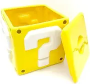 Super Mario Bros Question Mark Block Ceramic Storage Cookie Jar