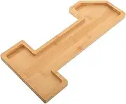 BESTYASH Number Shaped Wooden Serving Tray for Appetizers Baby Shower Serving Platter Versatile Toppings Serving Tray Number Charcuterie Board