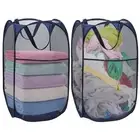 Collapsible Laundry Baskets Mesh Pop Up Laundry Basket Portable Laundry Hampe...