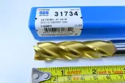 NEW 5/8" SGS KYOCERA 31734 LONG 5" LENGTH SOLID CARBIDE END MILL MACHINIST TOOL