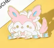 Pokemon Sylveon Eevee Cute Custom Enamel Pin Brooch Nintendo Anime