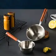 304 Stainless Steel Hot Frying Pan Spill Proof Mini Cooker Kitchen Tools CR