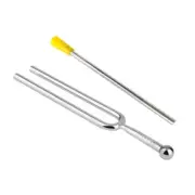 Metal Sound Tuning Fork with Hammer Set Violin Guitar Tuner Tuning Fork Hammer