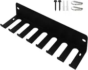 Wall Mounted Gym Rack - Steel Organizer with Inclined Design for Fitness Zone | Strong Hanger for Trainings, Includes Hooks for Dumbbells, Cables, Straps