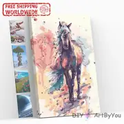 Paint By Numbers Kit Horse Nature Abstract Canvas Adult Decor DIY Home Framed