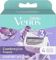 Gillette Venus ComFortglide Freesia Women's Razor Blades, 4 Count