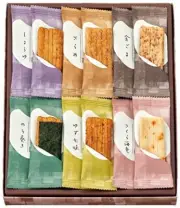 Chuoken Senbei Ine no Otome 6 flavors of Rice Crackers Japan (20 pieces)