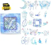 40 Pieces of Scrapbook Supplies for Aesthetic Decorative Paper, Junk Journal Kit