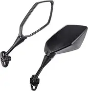 Motorcycle Handlebar Mirror Motorcycle Side Rearview Mirror CBR 600 F4 F4i RC51 RVT 1000 DD250E DD300 350(Black 1)