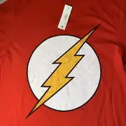 NWT - The Flash T Shirt DC Comics Mens Small Sheldon Big Bang Theory New w/ Tags