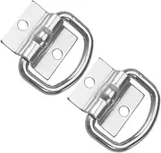 2pcs Truck Lashing Ring Heavy Duty d Rings for Lifting Truck Bed Tie Down Anchors Bolt on Tractor Bucket Hooks Trailer Hooks for Tie Down Trailer Hook Ring Rv Tie Down Anchors