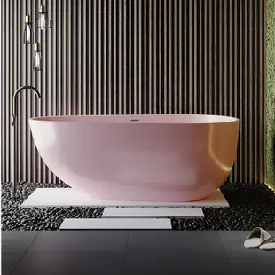MK 免運 亞克力浴缸 小戶型獨立浴盆 恆溫日式民宿 黑色復古盆 定製浴缸