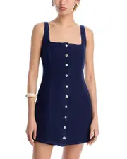 Bella Dahl Square Neck Button Front Mini Dress