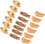 BESPORTBLE Micro-Landscape Model 18pcs Resin Boat Ornaments Home Boat Decor Office Resin Craft
