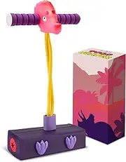 Playbees Triceratops Foam Pogo Stick Coolest Toy Jumper for Kids 3, 4, 5, 6, 7 Years Old - Inside & Outside Fun - Dinosaur Themed Bungee Ideal Kids Fun, Gifts, Christmas, Birthday for Boys & Girls