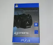 4gamers PS4 Play & Charge Cables with Desktop Stand Brand New