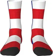 [EdWal] Soft Flag of Chile print Moisture Wicking Socks Sports Socks for Men and Women Warm thermal Boot Hiking Socks