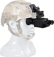 NK006 Infrared Head-Mounted Night Vision Goggles Monocular, Rechargeable Hands Free, 1.4" OLED Screen, 1080p Video Recording, 5X Digital Zoom NVG for Hunting Camping,850nm ir
