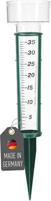Lantelme Rain Gauge with Handle Holder/Ground Spike for Garden Weather-Resist...