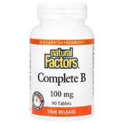 Natural Factors, Complete B, 90 Tablets