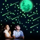 435Pcs Glow In The Dark Luminous Stars Moon Dot Wall Stickers Decals Room Decor