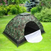Outdoor Camouflage Camping Tent Foldable Quick Shelter Hiking for 3-4 Persons