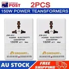 2x 150W Voltage Converter 110/120V to 220/240V Step Up Down Transformer Adapter