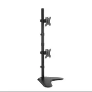 BRATECK Dual Screens Monitor Stand Economical Double Joint Articulating Steel Monitor Stand Fit Most 13'-32' Monitors Up to 8kg per screen