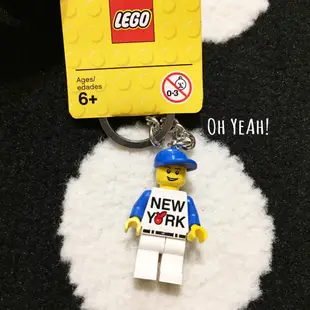 :::OH YEAH！:::『現貨』美國進口 LEGO樂高正版鑰匙圈 紐約限定款 NEWYORK 棒球員 生日禮物 NY