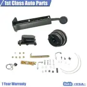 7" Dual Booster Master Kit DISC Firewall Mount Power Brake Pedal OE# CNCB70403