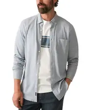 Faherty Coastline Knit Plaid Button Down Shirt
