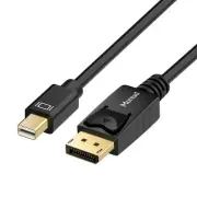 Mini DisplayPort to DP Cable, 6 Feet, Gold-Plated - 4K@60Hz, 2K@144Hz - Black