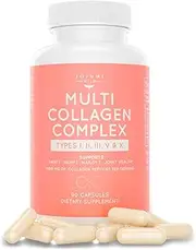 5-in-1 Multi Collagen Capsules (Type I, II, III, V + X) for Skin, Hair, Nails & Joint Health - Collagen Powder Supplements for Women Gut Health & Weight Management Collagen Peptides & Anti Aging Pills