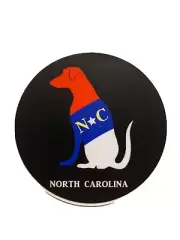 The NC Labrador Car Decal By Anchored By Fin
