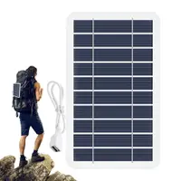 在飛比找蝦皮購物優惠-太陽能電池板充電器迷你手機太陽能電池板遠足野營太陽能電池板高