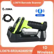 Zebra LI3678-SR3U42A0S1W Ultra-Rugged Cordless 1D USB Barcode Scanner Imager Kit