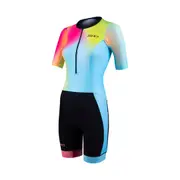 Zone3 Activate+ Women's Short Sleeve Trisuit - Multi Colour Size L