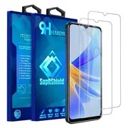 [2 PACK] Oppo A17 Screen Protector Tempered Glass Screen Protector Guard - Case Friendly