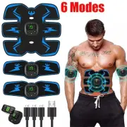 EMS Toner Massager Fitness Body Wireless Abdominal Trainer Muscle Stimulator Set