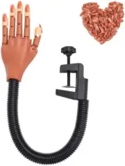 Nail Trainning Practice Hand - Nail Display Manicure Supply - Flexible Movabl...