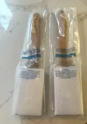 TWO Avon Spa Bath Brush Wood Scrub Back Natural Bristles Long Back Set