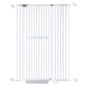 riin Extra Tall 150cm Baby Pet Security Gate Metal Safety Guard Tension Pressure Mounted for Children Dog Kitten Adjustable Width Range 97-103cm Largest Gap Between Bars 42mm Model A2