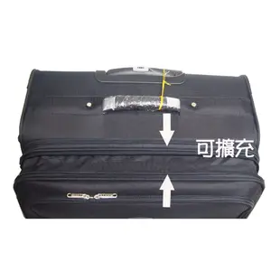 【週年特價】NINO-1881隱藏式拉桿28吋登機箱多功能可擴充加大行李箱【台灣製造】360度旅行箱28吋8529黑色