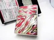 Safari Shell Inlay Zebra Pink Zippo 2016 MIB Rare