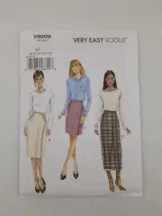 Vogue Sewing Pattern 9209 V9209 Misses Fitted Wrap Skirt 3 styles Size 6-14 NEW